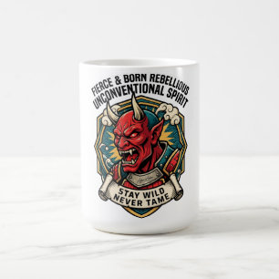 Caneca De Café Espírito Indomável e Rebelde por Natureza Não-Conf