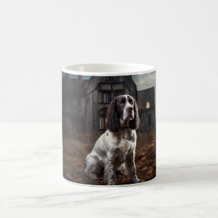 Caneca De Café Espírito Inglês do Springer Spaniel Halloween