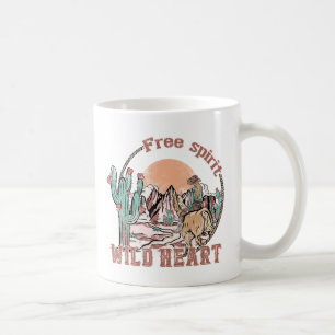 Caneca De Café Espírito Livre, coração selvagem