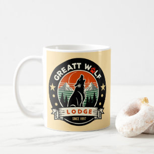 Caneca De Café Espírito Majestoso do Lobo Excelente - Natureza Se