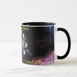 Caneca de Café Espiritual com Fases da Lua Persona