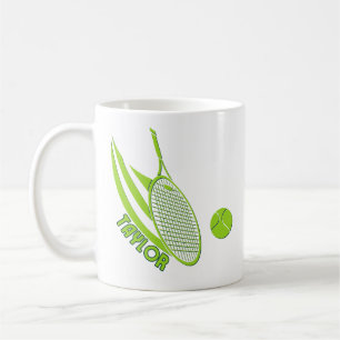 Caneca De Café Esporte Personalizado Com Tênis de Nome