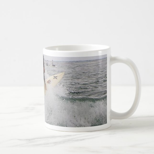 Caneca De Café Esporte surfando (Direita)
