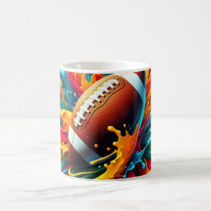Caneca De Café Esportes de Bola de Jogo Colorido Moderno