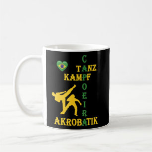 Caneca De Café Esportes de Capoeira, Dança, Acrobáticos, Capoeira