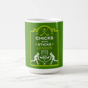 Caneca De Café Esportes de hóquei em campo femininos