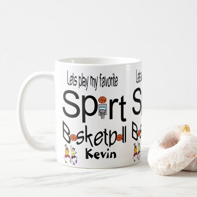 Caneca De Café Esportes de Mugs de Basquete (Com Donut)