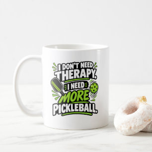Caneca De Café Esportes de Pickleball Preciso de Mais Roupas de P