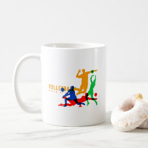 Caneca De Café Esportes de Voleibol Clássica #11