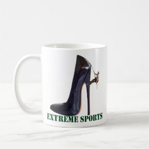 Caneca De Café Esportes Extremos Engraçados - Subindo Calçados