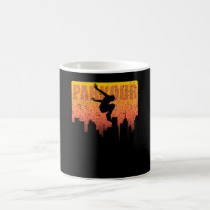 Caneca De Café Esportes urbanos Jumper Skyline Flyer