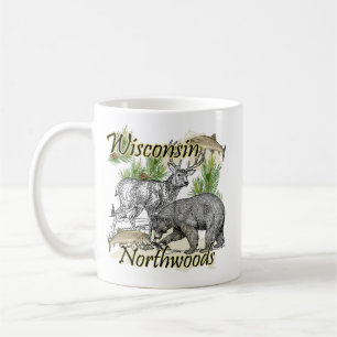 Caneca De Café Esportista de Wisconsin Northwoods caça canja