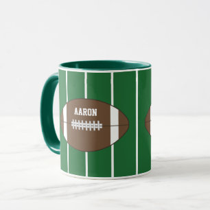 Caneca de Café Esportiva de Futebol com Nome Perso
