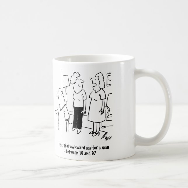 Caneca De Café Esposa diz que o marido está naquela idade estranh (Direita)