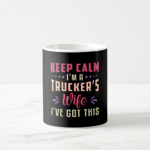 Caneca De Café Esposa dos Caminhoneiros Fique Calma Sou Caminhão