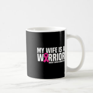 Caneca De Café Esposa É Um Cancer De Fita Rosa De Guerra