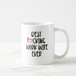Caneca De Café Esposa Engraçada Dando o melhor trabalho de fofoca