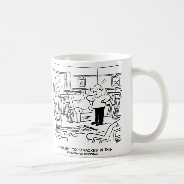 Caneca De Café Esposa está comprando janela de novo! (Direita)