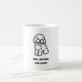 Caneca De Café Esposa, mãe, amante de cães