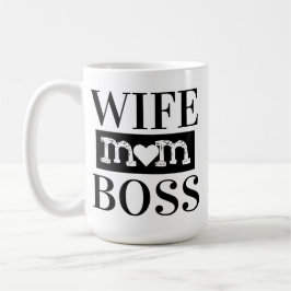 Caneca De Café Esposa Mãe Chefe