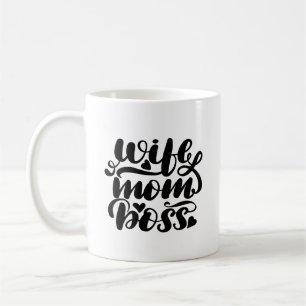 Caneca De Café Esposa Mãe Chefe