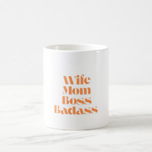 Caneca De Café Esposa Mãe Chefe Badass
