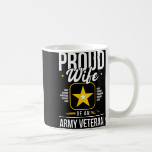 Caneca De Café Esposa Veterana Do Exército Esposa Orgulhosa De Mu