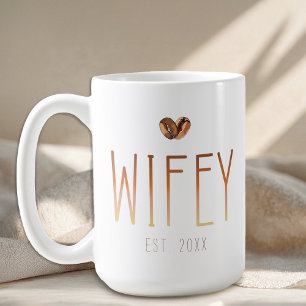 Caneca de Café Esposinha O Amor Está Sendo Prepara