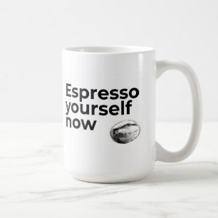 Caneca De Café Espresse-se agora Coffee Cote Coffee Cote com Bean