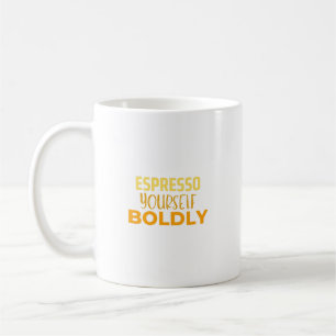 Caneca De Café Espresse-se corajosamente