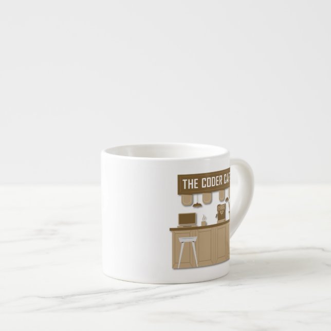 Caneca de Café Espresso (Frente Esquerda)