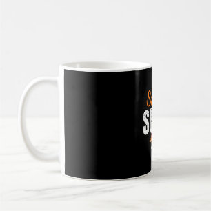 Caneca De Café Esquadra de apoio ao câncer de leucemia fita laran