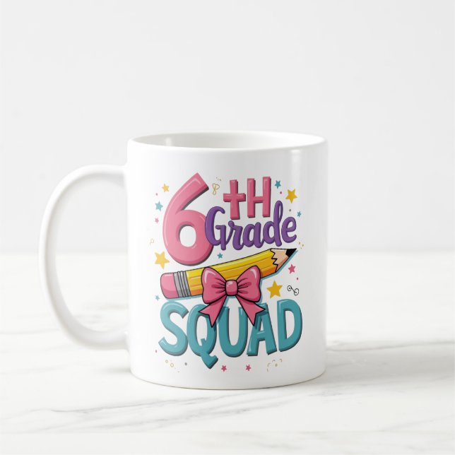 Caneca De Café Esquadrão 6 de volta à escola (Esquerda)