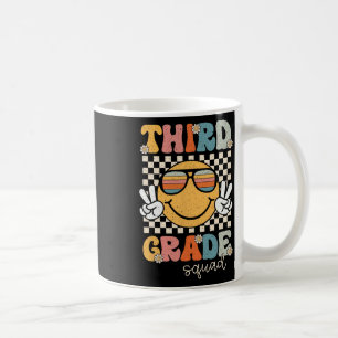 Caneca De Café Esquadrão da Terceira Série Retro Volta às Aulas C
