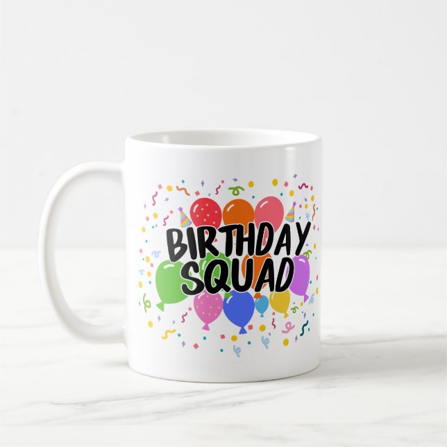 Caneca De Café Esquadrão de Aniversário (Esquerda)