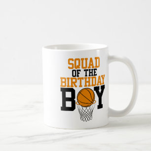 Caneca De Café Esquadrão De Aniversário Da Família Sketll Boy Bir