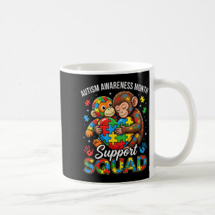 Caneca De Café Esquadrão de apoio à conscientização do autismo fa