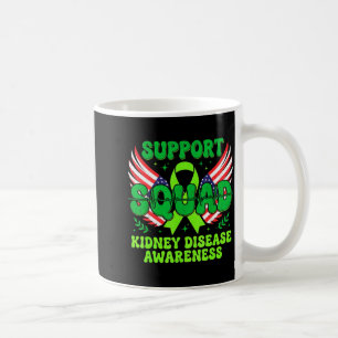 Caneca De Café Esquadrão de Apoio à Doença Renal Faixa Verde