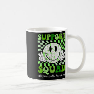 Caneca De Café Esquadrão de Apoio à Motivação Conscientização sob
