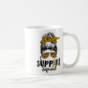 Caneca De Café Esquadrão De Apoio A Mulheres Leopardo Mensagem De