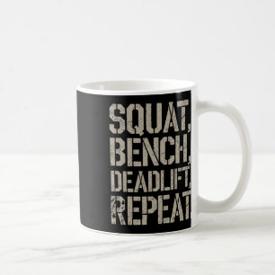 Caneca De Café Esquadrão de Corte Repetir Elevação de Tee Gym