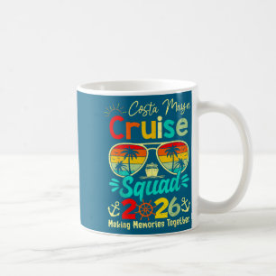 Caneca De Café Esquadrão de Cruzeiro Vintage Costa-maya 2026 Navi