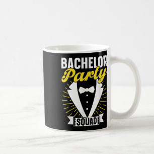 Caneca De Café Esquadrão de Despedida de Solteiro Noivo Noiva Equ
