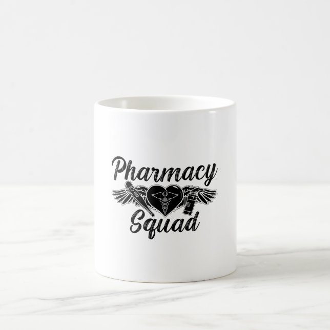Caneca De Café Esquadrão de Farmácia Técnica de Medicina Farmacêu (Centro)
