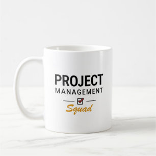 Caneca De Café Esquadrão de Gerenciamento de Projetos – Bold Offi