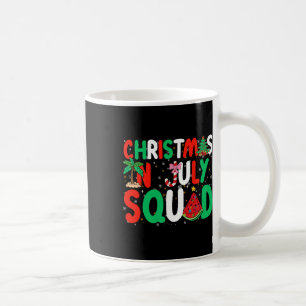 Caneca De Café Esquadrão de Natal em Julho Divertido Xmas de Verã