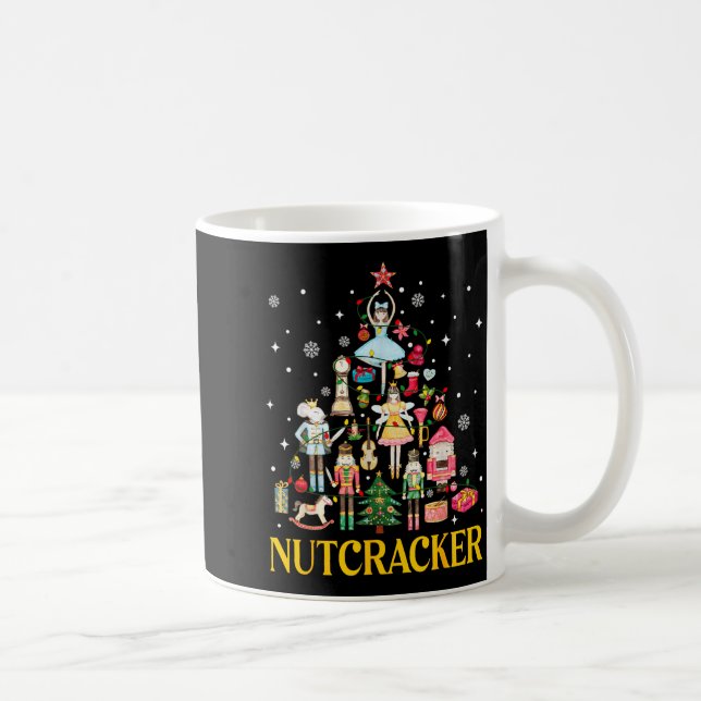 Caneca De Café Esquadrão de Nutcracker de Natal Ballet Dança Mulh (Direita)