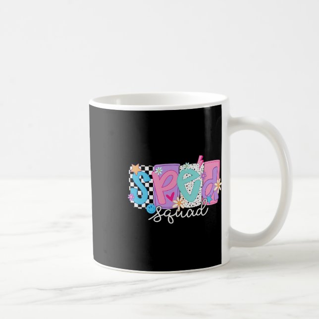 Caneca De Café Esquadrão de Professores de Educação Especial Flor (Direita)