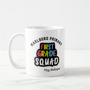 Caneca De Café Esquadrão de Professores do Primeiro Grau do Nome