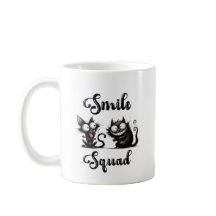 Esquadrão de Sorriso com Design de Gatos Engraçado